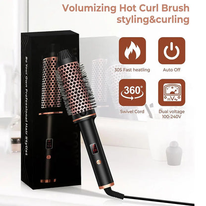 Hair Thermal Brush Rose pink