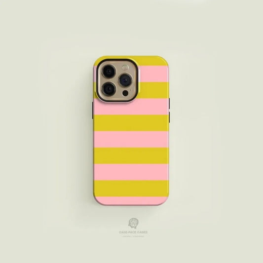 Striped Strawberry Banana  Case For IPHONE