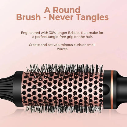 Hair Thermal Brush Rose pink