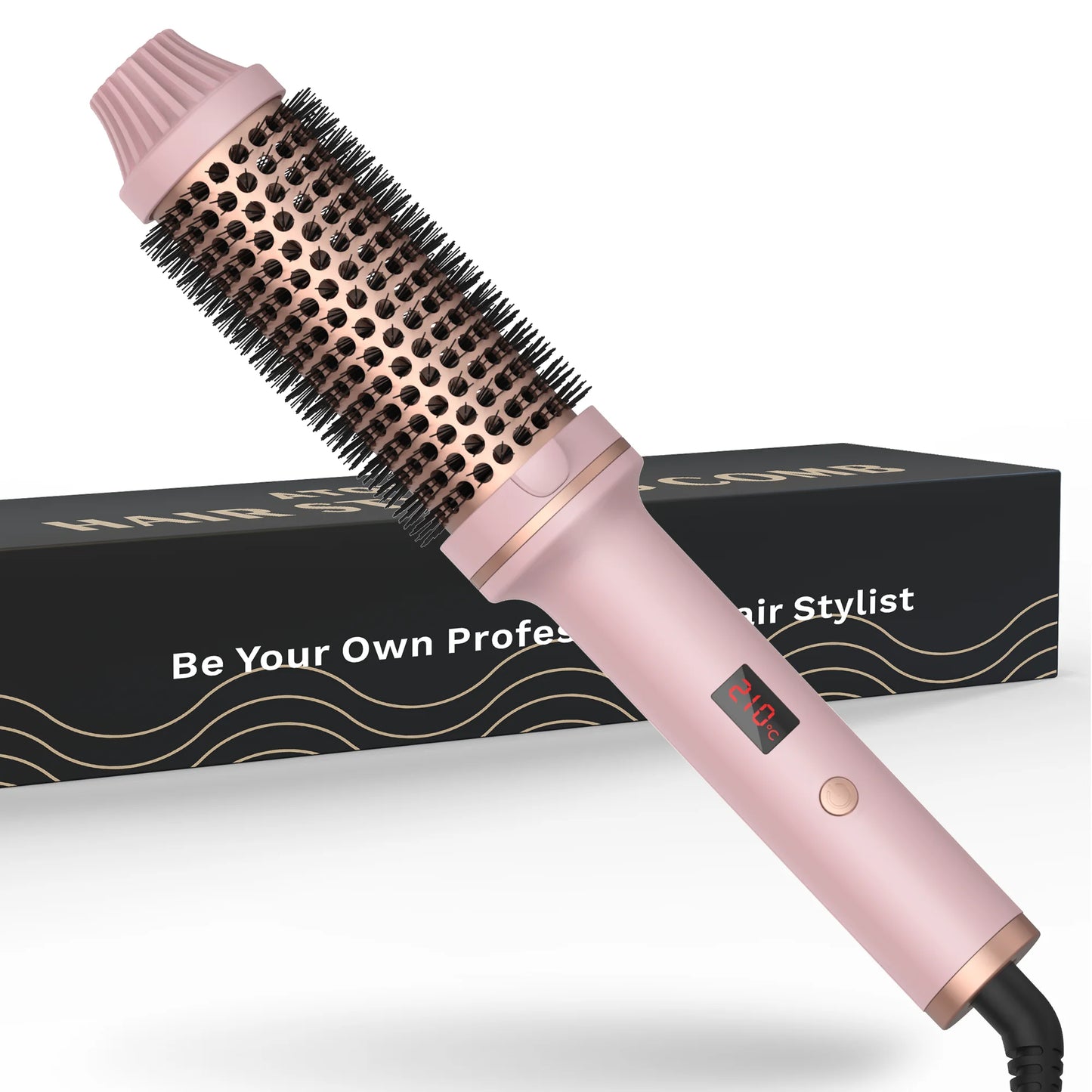 Hair Thermal Brush Rose pink