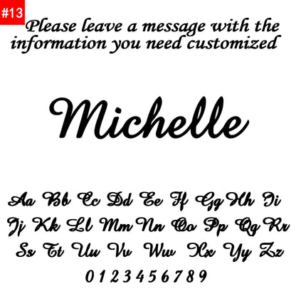 Customized Name Necklace for Women Mens Stainless Steel