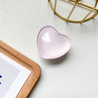 Heart Shape 3D Crystal Foldable Finger Ring Griptok Phone Holder - Cover Crush