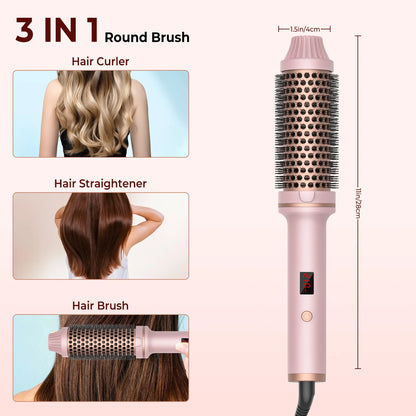 Hair Thermal Brush Rose pink