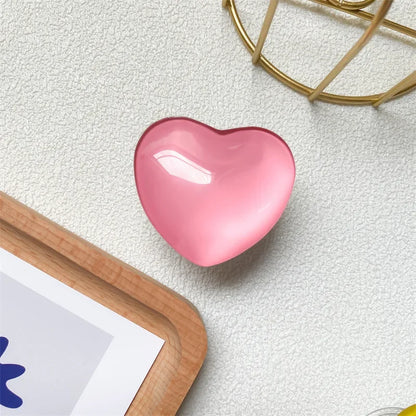 Heart Shape 3D Crystal Foldable Finger Ring Griptok Phone Holder - Cover Crush