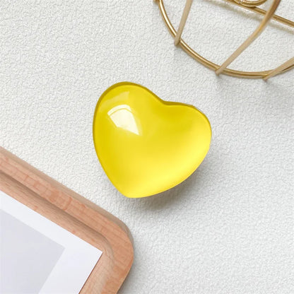 Heart Shape 3D Crystal Foldable Finger Ring Griptok Phone Holder - Cover Crush