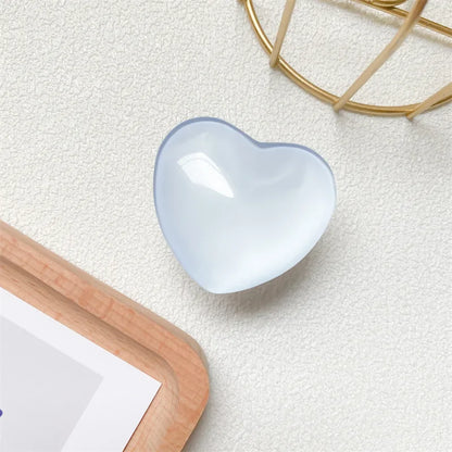 Heart Shape 3D Crystal Foldable Finger Ring Griptok Phone Holder - Cover Crush