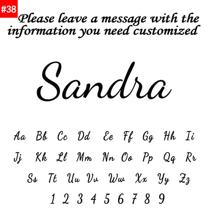 Customized Name Necklace for Women Mens Stainless Steel