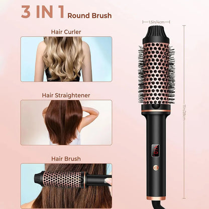 Hair Thermal Brush Rose pink