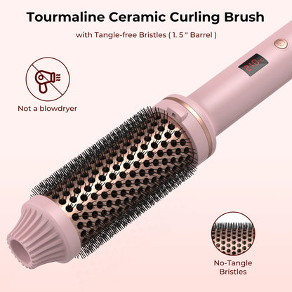 Hair Thermal Brush Rose pink