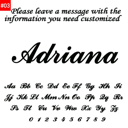 Customized Name Necklace for Women Mens Stainless Steel