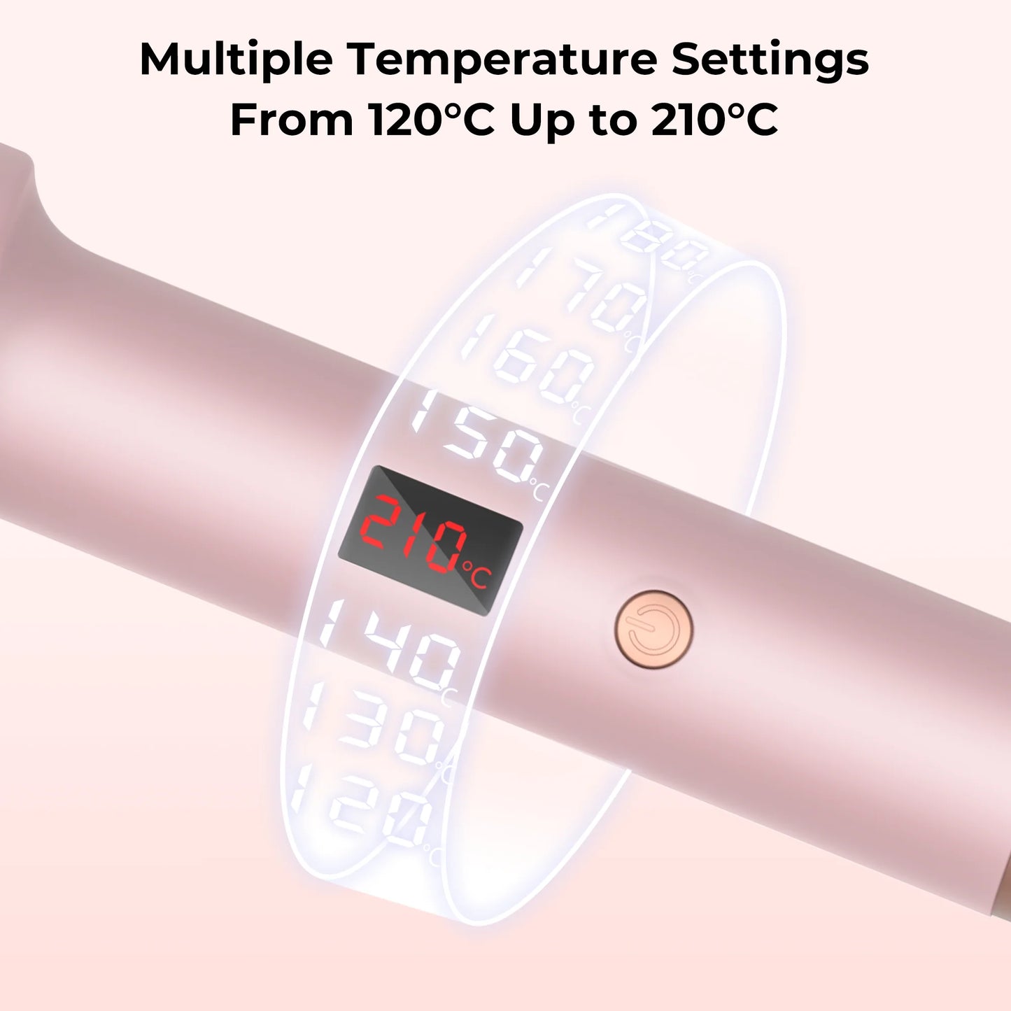 Hair Thermal Brush Rose pink