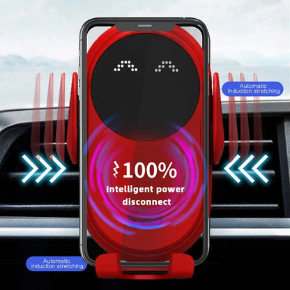 Wireless Charger Car Phone Holder Smart Infrared Sensor Air - Cover Crush