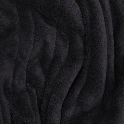 Home Luxury Heated Throw Dark Grey
